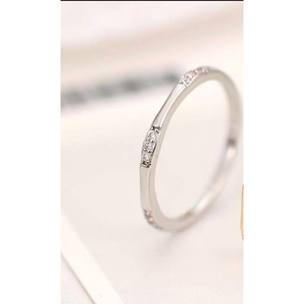 Size 9 Exquisite & Fashionable 9 Small Diamond Ring, For Wedding, Engagement, Je